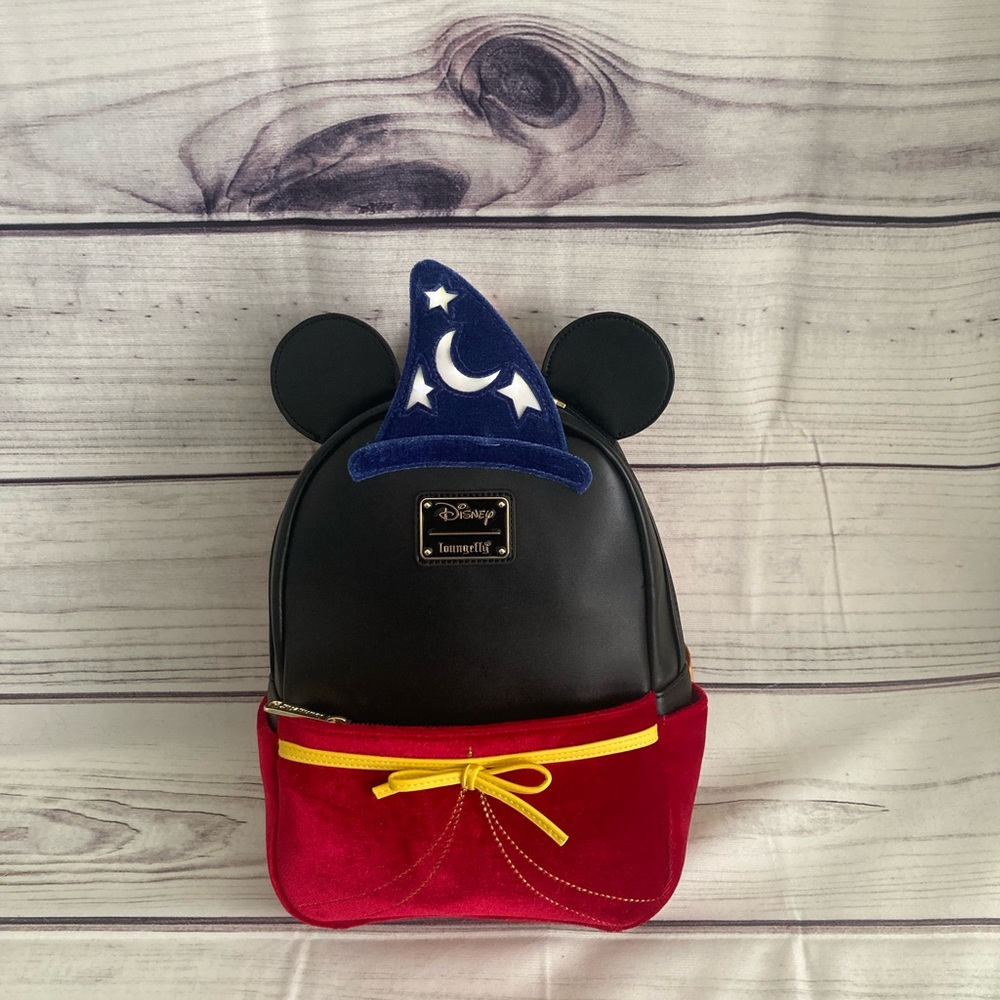 Loungefly x Disney Mickey Mouse Sorcerer Figural Light-Up Mini Backpack